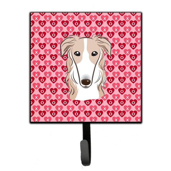 Carolines Treasures Borzoi Hearts Leash or Key Holder BB5298SH4 - main